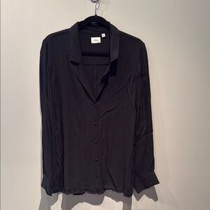 Black Button-Up Blouse